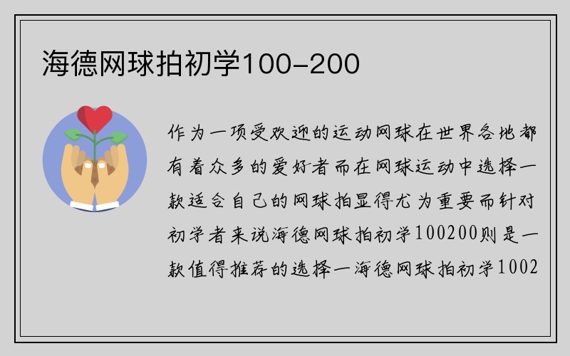 海德网球拍初学100-200